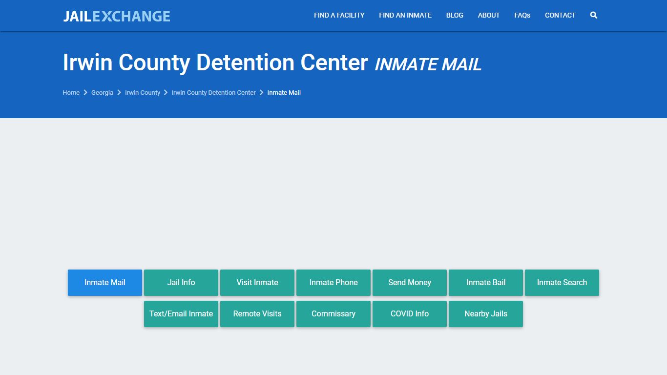 Irwin County Detention Center Inmate Mail Policies | Ocilla,